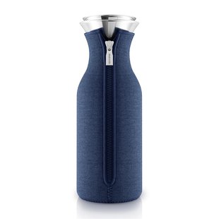 Eva Solo Eva Solo koelkastkaraf met geweven hoes navy blue (marineblauw)