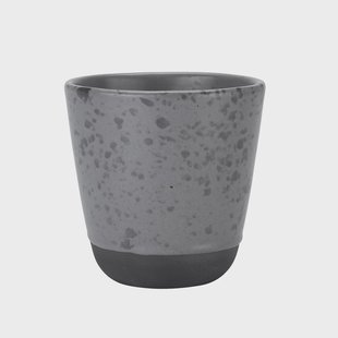 Aida Raw mok 30 cl. grijs met stippen