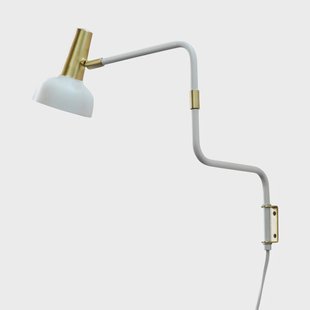 CO Bankeryd Ray wandlamp wit-messing