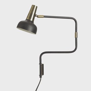 CO Bankeryd Ray wandlamp zwart-messing