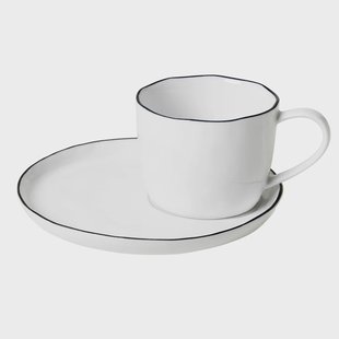 Broste Copenhagen Salt kop en schotel groot - 6,5 cm.