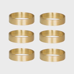 Broste Copenhagen Ring servetring 6-pack mat messing