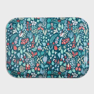 Opto Design Herbarium dienblad blauw 36 x 28 cm.