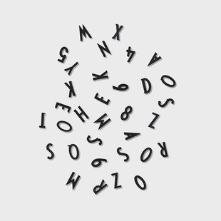 Design Letters Design Letters letterbox Zwarte letters