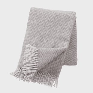 Klippan Yllefabrik Pulse wollen plaid sand (beige)