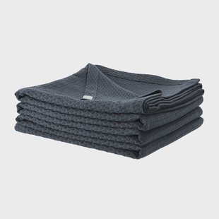 Scandi Living Kimono bedsprei 260 x 260 cm. storm blue (blauw)