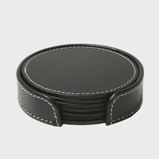 Ørskov Ørskov onderzetter (glazen) 6-pack zwart