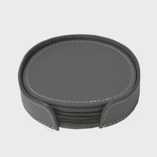 Ørskov Ørskov onderzetter (glazen) 6-pack donkergrijs