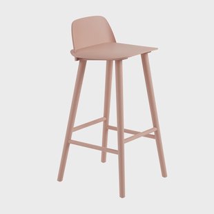 Muuto Nerd barkruk 75 cm Tan rose