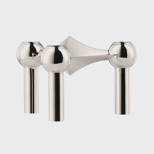 STOFF Nagel kandelaar chroom