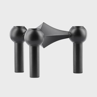 STOFF Nagel kandelaar mat zwart