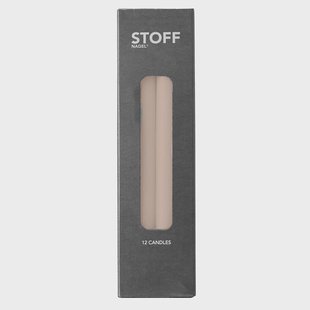 STOFF Nagel kaarsen 12-pack Beige