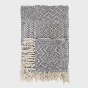 Bloomingville Bloomingville plaid met patroon grijs