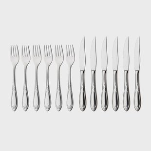 Hardanger Bestikk Nina vleesbestek  12 delig roestvrij staal