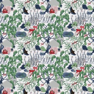 Arvidssons Textil Mimers brunn stof Multi