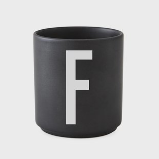 Design Letters Design Letters beker zwart F