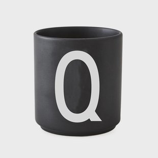 Design Letters Design Letters beker zwart Q