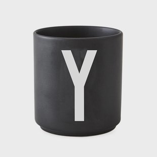 Design Letters Design Letters beker zwart Y