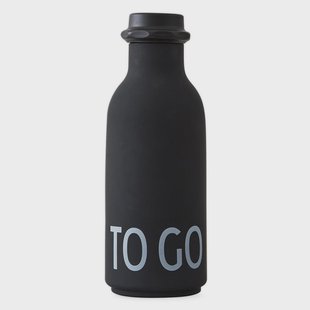 Design Letters Design Letters TO GO drinkfles Zwart