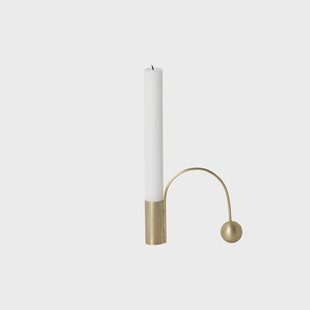 Ferm Living Balance kandelaar messing kaars