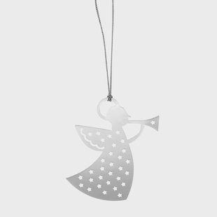 Pluto Design Pluto hanger metaal trompet-engel - zilverkleurig