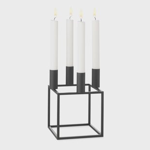 Audo Copenhagen Kubus 4 kandelaar black (zwart)