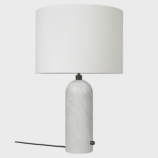 GUBI Gravity L tafellamp Wit marmer-wit