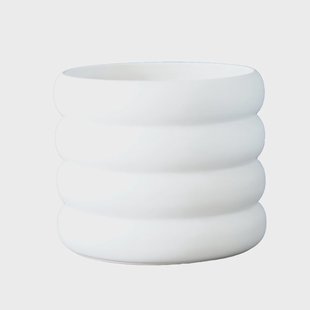 DBKD Mud bloempot wit middel - Ø 14 cm.