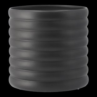 DBKD Mud bloempot zwart XL, Ø 27 cm