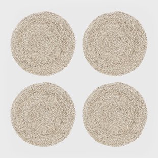 House Doctor Circle placemat zeegras 4-pack Nature