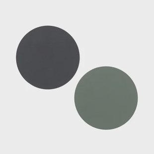 LIND DNA Cloud-Nupo onderzetter (glazen) keerbaar circle 1 St. antraciet-pastellgroen