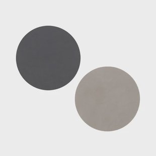 LIND DNA Cloud onderzetter (glazen) keerbaar circle 1 St. antraciet-lichtgrijs