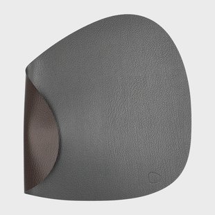 LIND DNA Bull placemat keerbaar curve L 1 St. zwart-bruin