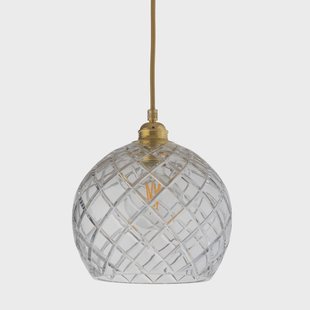 EBB & FLOW Rowan hanglamp Crystal Ø 22 cm. Medium check - gouden snoer