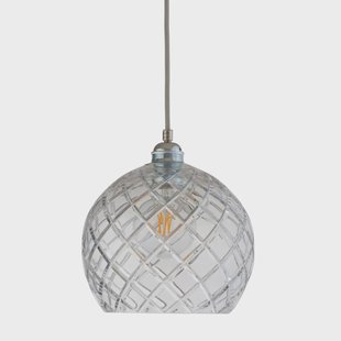 EBB & FLOW Rowan hanglamp Crystal Ø 22 cm. Medium check - zilveren snoer EBB & FLOW Rowan hanglamp Crystal Ø 22 cm. Medium check - zilveren snoer