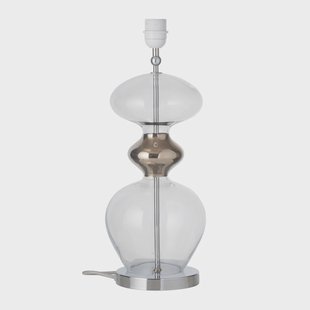 EBB & FLOW Futura lampenvoet helder - zilveren snoer