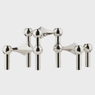 STOFF STOFF Nagel kandelaar 3-pack chroom