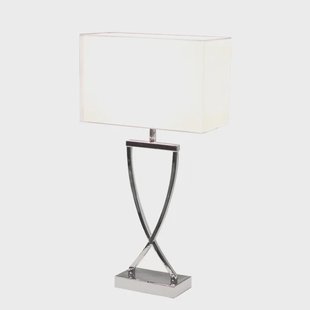 By Rydéns Omega tafellamp 52 cm. chroom-wit