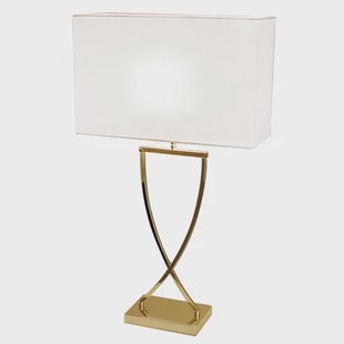 By Rydéns Omega tafellamp 67 cm. messing-wit