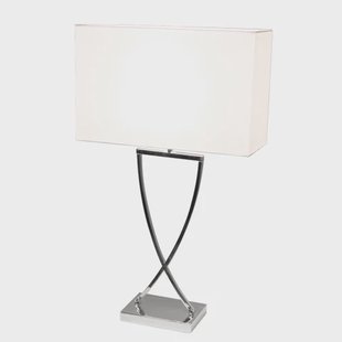 By Rydéns Omega tafellamp 67 cm. chroom-wit