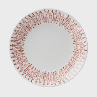 Gustavsbergs Porslinsfabrik Röd Salix bord Ø 22 cm.