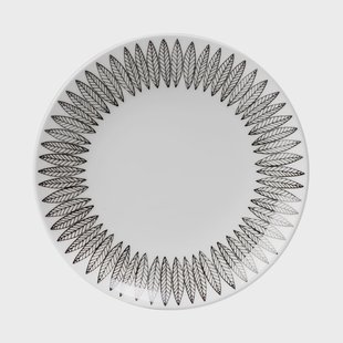 Gustavsbergs Porslinsfabrik Svart Salix bord Ø 22 cm.