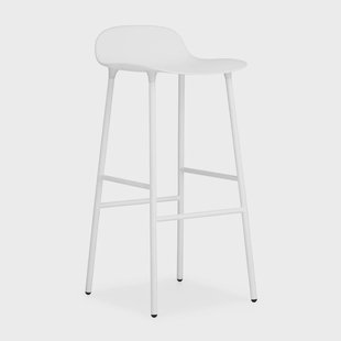Normann Copenhagen Form barkruk metalen poten 75 cm wit Normann Copenhagen Form barkruk metalen poten 75 cm wit