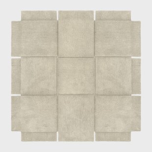 Design House Stockholm Basket vloerkleed beige 180x180 cm