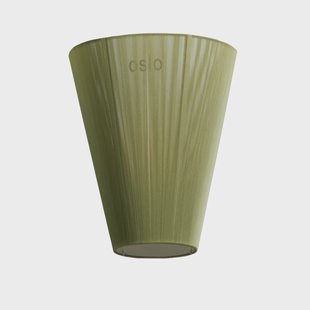 Northern Oslo Wood vloerlamp kap Olijfgroen