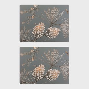 Åry Home Pine Cone placemat 2-pack Moss grey