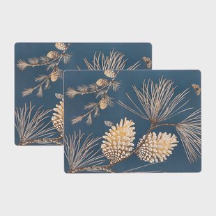 Åry Home Pine Cone placemat 2-pack Thunder