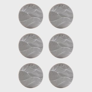 Åry Home Japanese Landscape onderzetter (glazen) 6-pack Stone