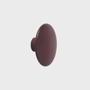 Muuto Dots wandhaak bordeaux groot