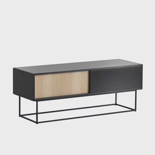 Woud Virka tv-meubel zwart-eiken